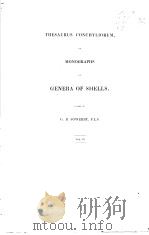 THESAURUS CONCHYLIORUM OR MONOGRAPHS OF GENERA OF SHELLS VOL.3 PDF电子版封面 G.B.SOWERBY