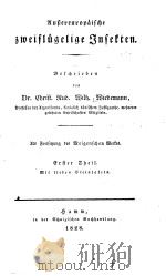AUSSEREUROPAISCHE ZWEIFLUGELIGE INSEKTEN VOL I 1828 PDF电子版封面