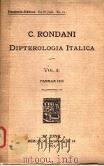 DIPTEROLOGIAE ITALICAE VOL.III  1859（ PDF版）