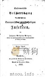 SYSTEMATISCHE BESCHREIBUNG DER EUROPAISCHEN ZWEIFLUNGELIGEN INSETEN N.1 1818 PDF电子版封面