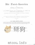 DIE FORST-INSECTEN DRITTER THEIL 1844 PDF电子版封面