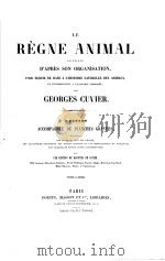 LE REGNE ANIMAL LES ZOOPPHYTES TEXTE PDF电子版封面