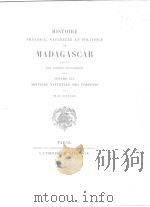 HISTOIRE PHYSIQUE NATURELLE ET POLITIQUE DE MADAGASCAR VOL.16 PDF电子版封面 M.H.SAUVAGE