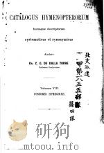 CATALOGUS HYMENOPTERORUM VOL.8 PDF电子版封面