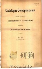 CATALOGUS COLEOPTERORUM TOME 8 PDF电子版封面