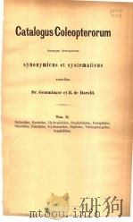 CATALOGUS COLEOPTERORUM  TOME 2（ PDF版）