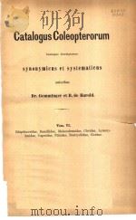 CATALOGUS COLEOPTERORUM  TOME 6（ PDF版）