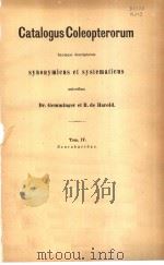 CATALOGUS COLEOPTERORUM  TOME 4（ PDF版）
