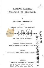 BIBLIOGRAPHIA ZOOLOGIAE ET GEOLOGIAE VOL 3 1852 PDF电子版封面