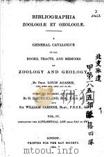 BIBLIOGRAPHIA ZOOLOGIAE ET GEOLOGIAE VOL 4 1854 PDF电子版封面