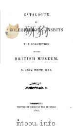 CATALOGUE OF COLEOPTEROUS INSECTS IN THE COLLECTION OF THE BRITISH MUSEUM PART 8 LONGICORNIA 2 PDF电子版封面