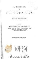 A HISTORY OF CRUSTACEA RECENT MALACOSTRACA PDF电子版封面