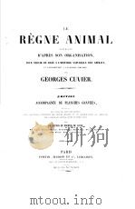 LA REGNE ANIMAL.LES ARACHNIDES PDF电子版封面