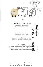 CATALOGUE OF THE LIZARDS IN THE BRITISH MUSEUM VOLUME 2 SECOND EDITION（ PDF版）