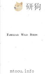 FAMILIAR WILD BIRDS 1-2 PDF电子版封面 W. SWAYSLAND