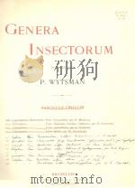GENERA INSECTORUM  FASCICULE 113-120（ PDF版）