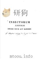 INSECTORUM LIGURIAE SPECIES NOVAE AUT RARIORES VOL.2 PDF电子版封面