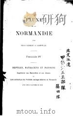 FAUNE DE LA NORMANDIE PAR HENRI GADEAU DE KERVILIE FASCICULE 4（ PDF版）