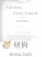 GENERA INSECTORUM PUBLIES PAR FASCICULES 176-180 PDF电子版封面 P.WYTSMAN