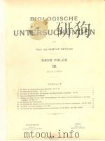 BIOLOGISCHE UNTERSUCHUNGEN NEUE FOLGE 9（ PDF版）