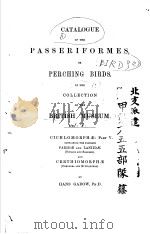 CATALOGUE OF THE BIRDS IN THE BRITISH MUSEUM VOLUME 8 PDF电子版封面 HANS GADOW