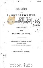 CATALOGUE OF THE BIRDS IN THE BRITISH MUSEUM  VOLUME 11（ PDF版）