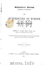 THE BUTTERFLIES OF EUROPE DESCRIBED AND FIGURED VOLUME 2 PLATES PDF电子版封面 HENRY C.LANG