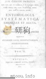 ENTOMOLOGIA SYSTEMATICA EMENDATA ET AUCTA TOM 2 PDF电子版封面