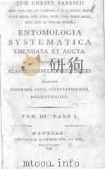 ENTOMOLOGIA SYSTEMATICA EMENDATA ET AUCTA  TOM 3 PARS 1（ PDF版）