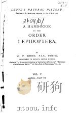 A HAND-BOOK TO THE ORDER LEPIDOPTERA  VOL.5 PART 3（ PDF版）