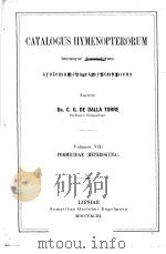 CATALOGUS HYMENOPTERORUM VOLUMEN 7（ PDF版）