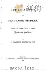 HARVESTING ANTS AND TRAP-DOOR SPIDERS（ PDF版）