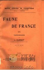 FAUNE DE FRANCE 24 PDF电子版封面 L.CUENOT