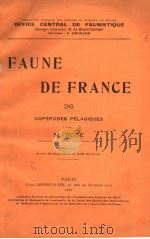 FAUNE DE FRANCE 26 PDF电子版封面 M.ROSE