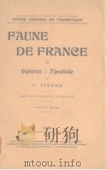 FAUNE DE FRANCE 8 PDF电子版封面 C.PIERRE