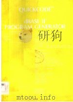 QUICKCODE THE DBASE-2 PROGRAM GENERATOR PDF电子版封面