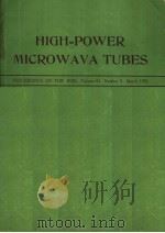 HIGH-POWER MICROWAVA TUBES VOLUME 61 NUMBER 3 PDF电子版封面