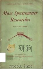MASS SPECTROMETER RESEARCHES PDF电子版封面 G.P.BARNARD