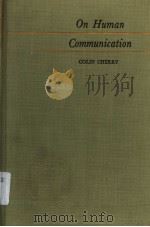 ON HUMAN COMMUNICATION A REVIEW,A SURVEY,AND A CRITICISM PDF电子版封面 COLIN CHERRY