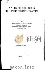 AN INTRODUCTION TO THE VERTEBRATES SECOND EDITION PDF电子版封面