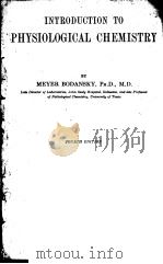 INTRODUCTION TO PHYSIOLOGICAL CHEMISTRY  FOURTH EDITION     PDF电子版封面     