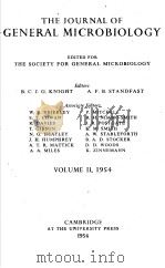 THE JOURNAL OF GENERAL MICROBIOLOGY 1954 VOLUME 2 PDF电子版封面 B.C.J.G.KNIGHT A.F.B.STANDFAS