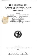 THE JOURNAL OF GENERAL PHYSIOLOGY  1949-50  VOLUME 33（ PDF版）