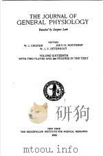 THE JOURNAL OF GENERAL PHYSIOLOGY  1932-33  VOLUME 16（ PDF版）