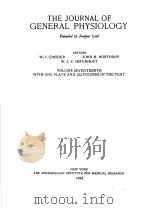 THE JOURNAL OF GENERAL PHYSIOLOGY  1933-34  VOLUME 17（ PDF版）