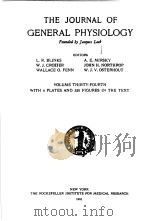 THE JOURNAL OF GENERAL PHYSIOLOGY  1950-51  VOLUME 34（ PDF版）