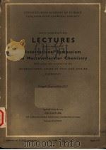 MAIN AND SECTION LECTURES PRESENTED AT THE INTERNATIONAL SYMPOSIUM ON MACROMOLECULAR CHEMISTRY  VOLU（ PDF版）