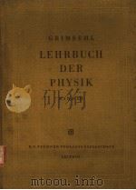 GRIMSEHL LEHRBUCH DER PHYSIK BAND 3 PDF电子版封面