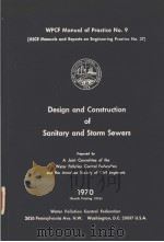 DESIGN AND CONSTRUCTION OF SANITARY AND STORM SEWERS PDF电子版封面