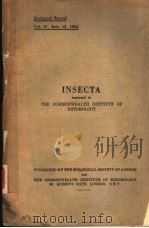 INSECTA PREPARED BY THE COMMONWEALTH INSTITUTE OF ENTOMOLOGY  VOLUME 91 SECT 13  1954（ PDF版）